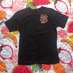 Black and red Florida State Seminoles cotton T-shirt
